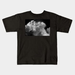 Clouds 7 In Black and White Kids T-Shirt